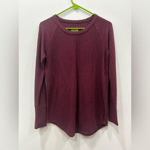 Chaser Deep Burgundy Long Sleeve Tee